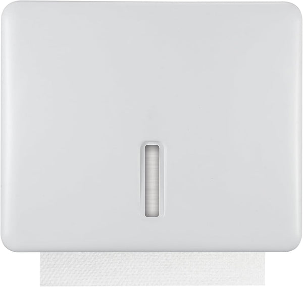 Stardrix Multifold Paper Towel Dispenser Wall Mount (White) Large Capacity C-Fold, Trifold,