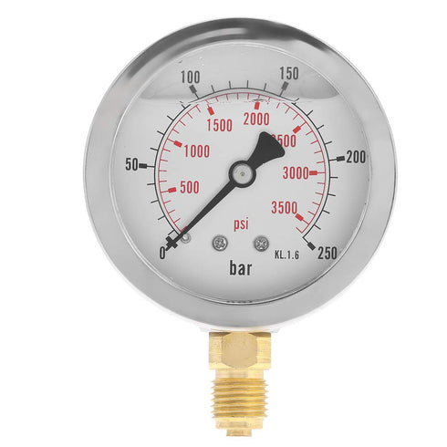 Hydraulic Pressure Test Kit with 6 Couplings, 3 Hoses and 3 Pressure Gauges 25/40/60Mpa for Excavator Machinery