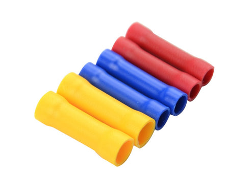 WMYCONGCONG 200 PCS Butt Splice Crimp Connectors - Insulated Electrical Straight Wire Terminal Connectors Assortment Kit