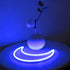 YAOZHOU LED Blue Moon Neon Light, Cute Battery or USB Powered Decorative Night Light