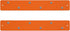 Three by Three Seattle 14 x 2.5 Inch Metal Mini Strip Frameless Magnetic Bulletin Board with 6 Magnets for Memos