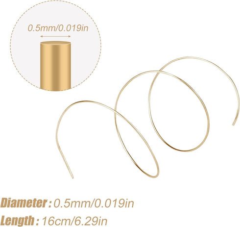 14K Gold Solder Wire for Jewelry Making, 6.3 Inch Long Easy Solder Gold Solder Flux for Jewelry Repair Electronics Plumbing (Melting Temperature 1450 F)