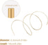 14K Gold Solder Wire for Jewelry Making, 6.3 Inch Long Easy Solder Gold Welding Solder Flux for Jewelry Repair Electronics Plumbing (Low Melting Temperature 1325 F)