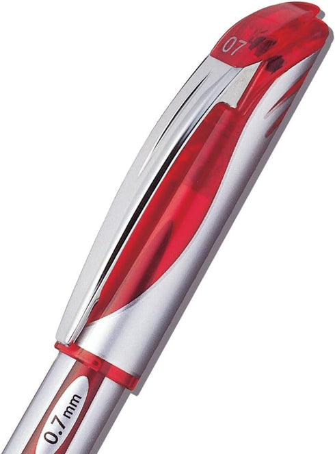 Pentel 616275 EnerGel Deluxe Gel Pens, Medium Point, Red Ink, Dozen (BL57-B)