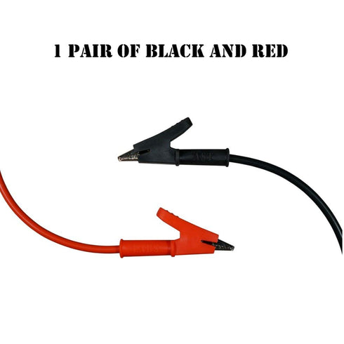AST Labs High Current Test Cable Lead, Small Alligator Clip, Banana Plug Right Angle, 39" / 1 m