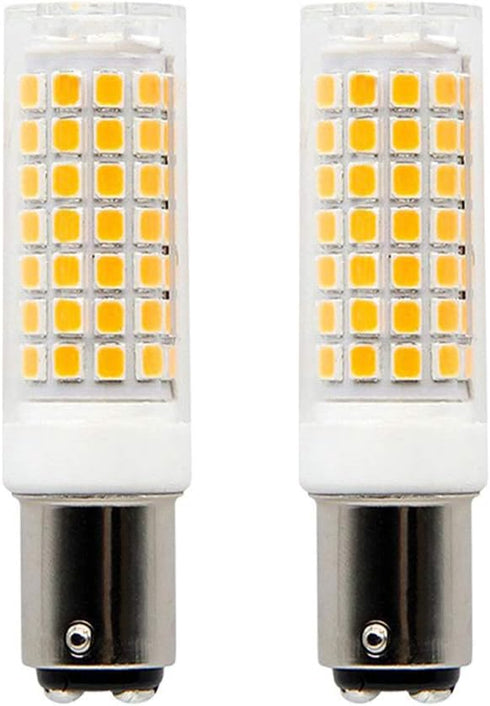 WingYauLung BA15D Led Bulbs 8W Dimmable 110V,Ba15d Double Contact Bayonet Base,Soft Warm White