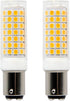WingYauLung BA15D Led Bulbs 8W Dimmable 110V,Ba15d Double Contact Bayonet Base,Soft Warm White
