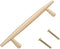 Ipetboom Brass Minimalist Cabinet Pulls Spacing Solid Drawer Handles for Wardrobes Cabinets Bedside