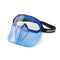 Jackson Safety GPL500 Safety Goggles with Flip Up/Detachable Blue Face Shield, Anti-Fog, Clear Lens