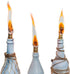 EricX Light 4 Pack, 4 Wine Bottle Torch Kit Includes Long Life Torch Wicks ,Brass Torch Wick Holders And Brass Caps