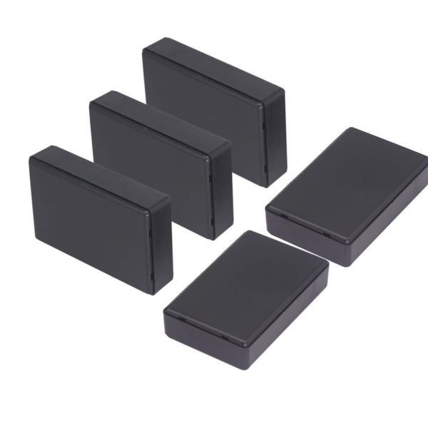 Zulkit 5Pcs Project Boxes, ABS Plastic Electrical Project Case Power Junction Box, Black 3.62 x 2.28 x 0.91 inch