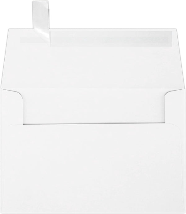 LUX Paper A4 Invitation Envelopes - 4 1/4" x 6 1/4", 60lb. White, 250 Pack