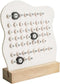 Mulaibdin Desktop Perpetual Calendar, Reusable Block Calendar for Desk, Modern Ring Date Calendar,