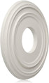 EIFHYT 12-2/8"OD 4" 1" 7") White PU Ceiling Medallions for Light Fixtures and Ceiling Fans, x ID x P (Fits Canopies up