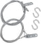 Garage Door Safety Cable for Extension Springs, Galvanized Carbon Steel 8.5ft x 1/8" 7x7 Strands - 1 Pair
