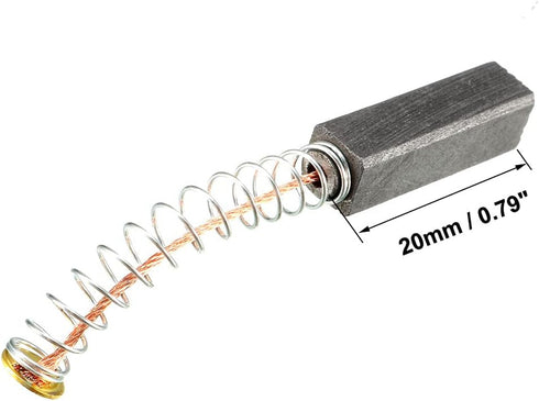 uxcell 10Pcs Carbon Brushes, 20mmx6mmx6mm for Electric Motor, Power Tool Replacement Repair Parts