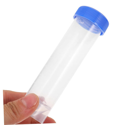 50 pcs Centrifuge Tubes with Screw Caps - Graduated Non Pyrogenic RNase Plastic Laboratory Test Tubes