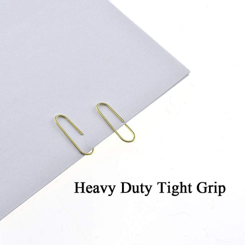 HAHIYO 300 Pack Paper Clips, Sturdy 1.1 inches Length, Heavy Duty Rust Proof Reusable Metal, Bright Rose Gold