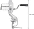 Macaroni Maker, Silver Stainless Steel Manual Hand Cranking Noodles Pressing Machine, Kitchen Restaurant Portable