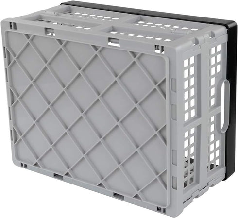 Jekiyo 16-Liter Set 3 Folding Crates Storage, Collapsible Container Plastic