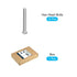 Hex Bolts (1/2-13x4") 10Pcs, 304 Stainless Steel Fully Threaded Hex Head Screws for Furniture Repair, Silver