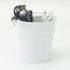 Pen Holder Cup for Desk, Metal Marker Organizer, Small Tinplate Flower Pot for Office Home Storage (2 Pack, Gold)