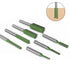 7pcs 1/4" Set, 3/4/5/6/8/10/12mm Trimming Shank Tungsten Carbide Double&Single Flute Straight Dado Router Bit Cutting