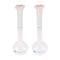 uxcell 2PCS 50ml Long Neck Clear Plastic Volumetric Measuring Flask, Heatproof for Laboratory