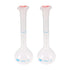 uxcell 2PCS 50ml Long Neck Clear Plastic Volumetric Measuring Flask, Heatproof for Laboratory