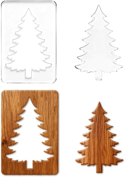 Tree Pattern Router Template Acrylic Router Template for Woodworking Drawing Inlay Templates