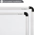 VUSIGN White Board and Cork Board Combination, 17" x 23" Dry Erase Board and Corkboard Combo for Home or Office