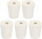 MECCANIXITY Rubber Tapered Plug, 17mm to 23mm with Hole, Test Tubes Bungs Stopper, White, 5 Pieces