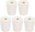MECCANIXITY Rubber Tapered Plug, 17mm to 23mm with Hole, Test Tubes Bungs Stopper, White, 5 Pieces