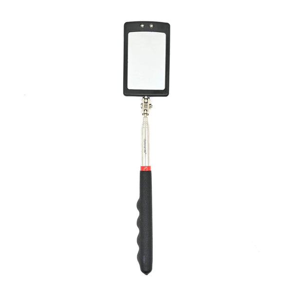 Telescoping LED Lighted Flexible Inspection Mirror - 360 Swivel for Extra Viewing