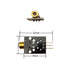 5V 3 Pins KY-008 650nm Dot Diode Copper Head Laser Sensor Transmitter Module for Arduino AVR (9 Pack)