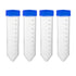 uxcell 10 Pcs 45ml Plastic Centrifuge Tubes with Screw-on Cap, Graduated Micro Centrifuge Tube, Blue
