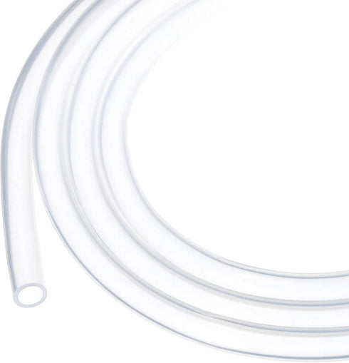 20ft Clear Silicone Tubing, 1/4" ID x 5/16" OD 6mm x 8mm Pure Industrial Plastic Hoses for Pump