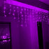 3.5M/11ft 96 LED Linkable Fairy Curtain String Light with 8 Modes for Indoor/Outdoor/Patio/Wedding Decor (Purple)