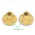 2PCs Lead Screw Brass Nut (Acme Thread, 2mm Pitch, 1 Start) with 4-M3 Holes for 8mm T8 Tr8x2 Lead Screw of 3D Printer Z