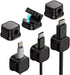 ORIJOYNA 6 Pack Magnetic Cable Clips, Under Desk Cable Management Cord Holder, Adhesive