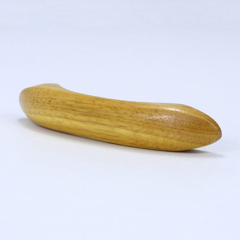 Wood Drawer Knobs Pulls, Natural Wood Dresser Handles for Kitchen Cabinets, 4 Pcs Double Hole Cabinet Pulls (Varnish)