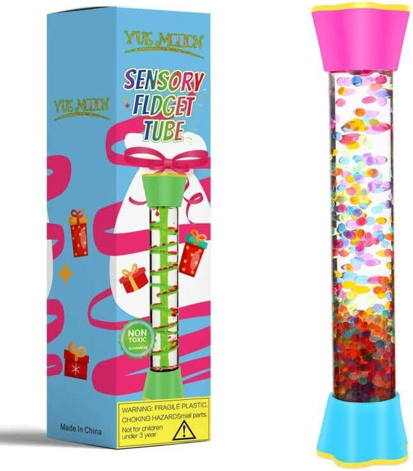 Cucue Sensory Fidget Tubes - Calming Toys for Kids- Sensory Tube with Glitter