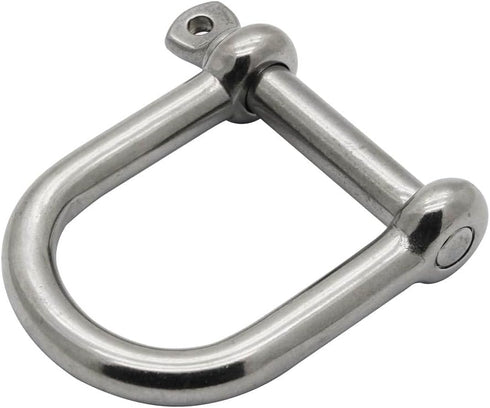 Extreme Max 3006.8231 BoatTector Stainless Steel Wide D Shackle, 3/8", Silver