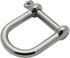 Extreme Max 3006.8231 BoatTector Stainless Steel Wide D Shackle, 3/8", Silver
