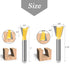Mesee 6 Pieces Dovetail Router Bits Set, 1/4 Inch Shank Half-Blind & Through Joint Woodworking Tools