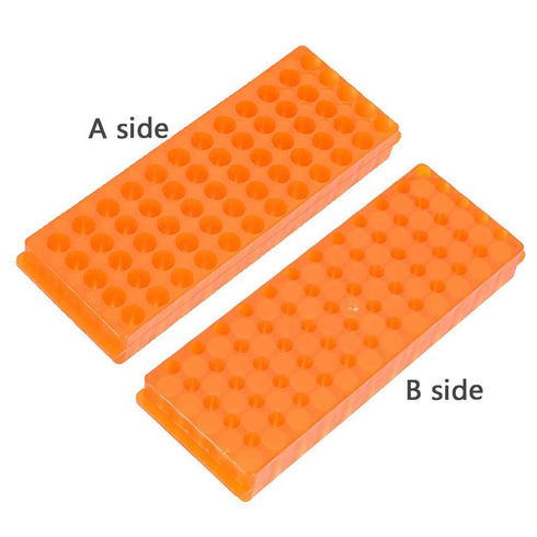3Pcs Tube Rack, Double-Sided Plate Centrifugal Pipe Rack for 0.5ml-2ml Centrifugal Pipe, 60 Holes (Blue-Green-Orange)