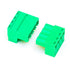 10 Set 5.08mm 4 Pin Male & Female Phoenix Type Connector, No Soldering Green PCB Screw Terminal Block