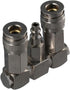 2 Way Air Hose Splitter: 3 in 1 Quick Connect Swivel 360 Air Connector for Pneumatic Tools