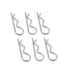 Stainless Steel R Clips Spring Retaining Wire Hair Pins, Hitch Pin Clip, Lock Pin - 6 Packs
