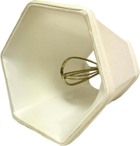 CS-715EG 3 5 4.5, Royal Designs, Inc. Hexagon Chandelier Shade, x x Eggshell